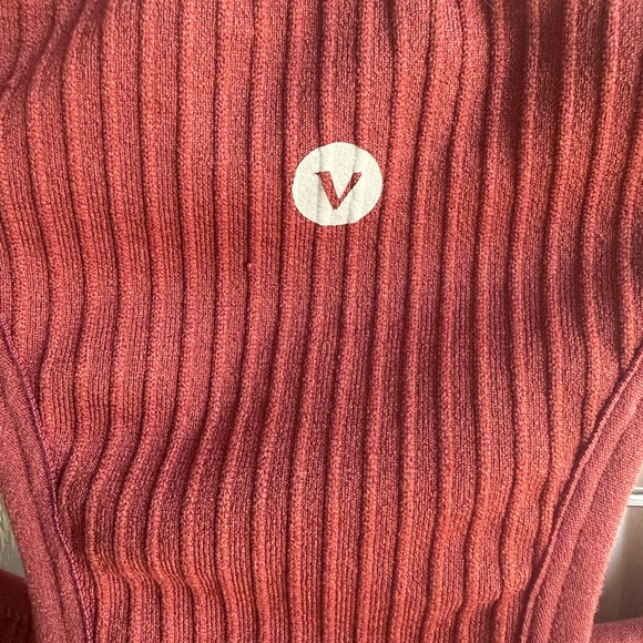 Velocity Ribbed Rust-Maroon Racerback Sports Bra - Picture 4 of 4